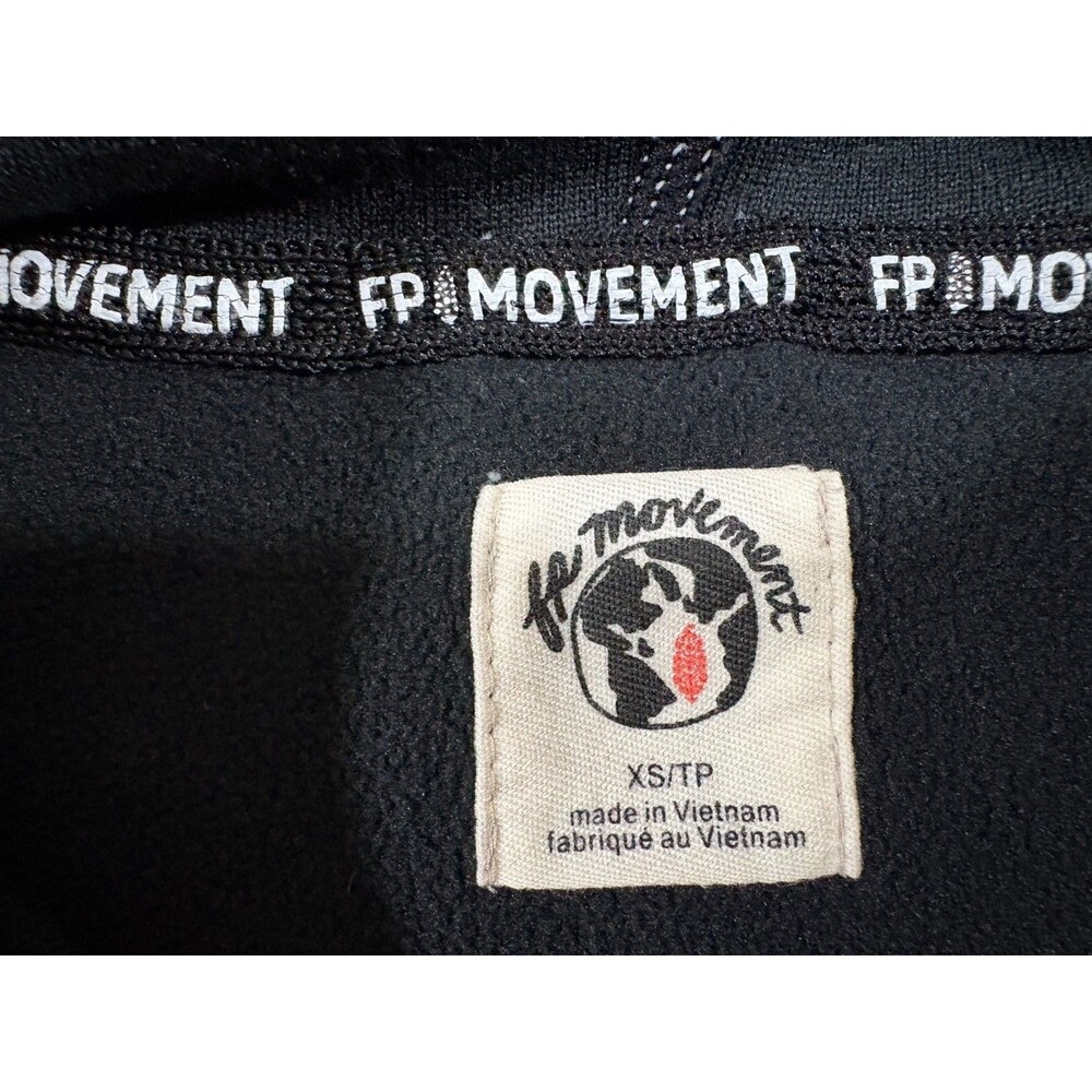 Free People FP Movement Womens On the Run Black Hoodie Pullover Sweater Beach XS - Picture 9 of 13
